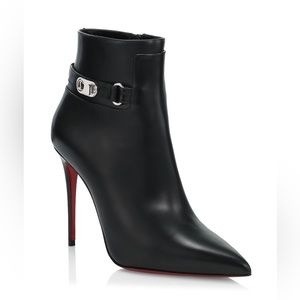 Christian Louboutin Lock So Kate 100 Leather Booties